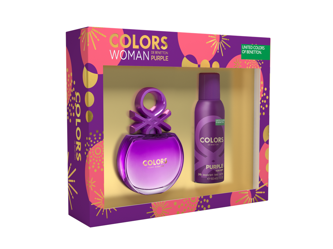 Benetton Purple 2pc Gift Set